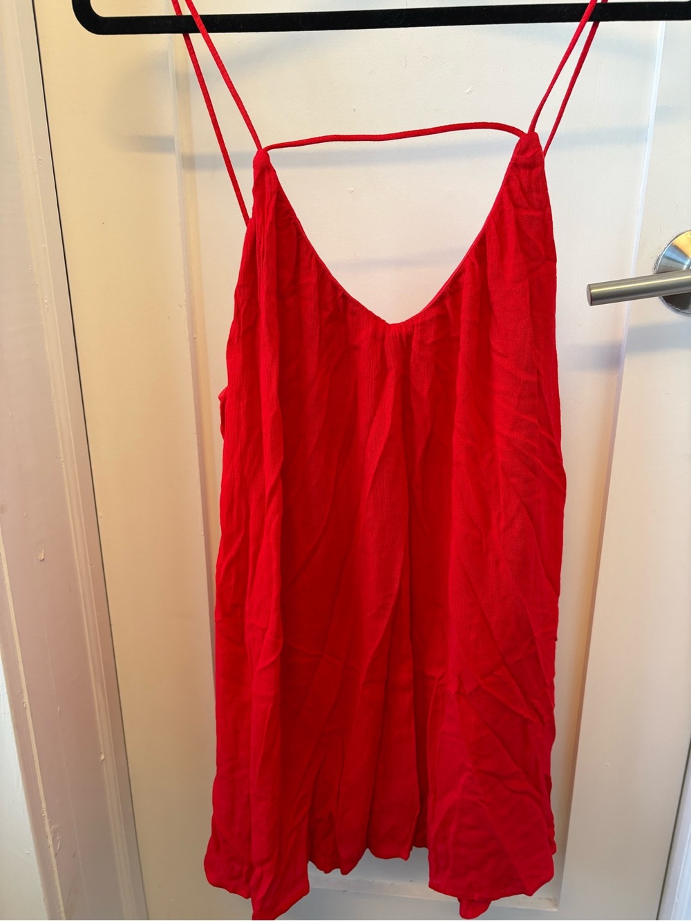 superdown Red Spaghetti Strap Mini Dress